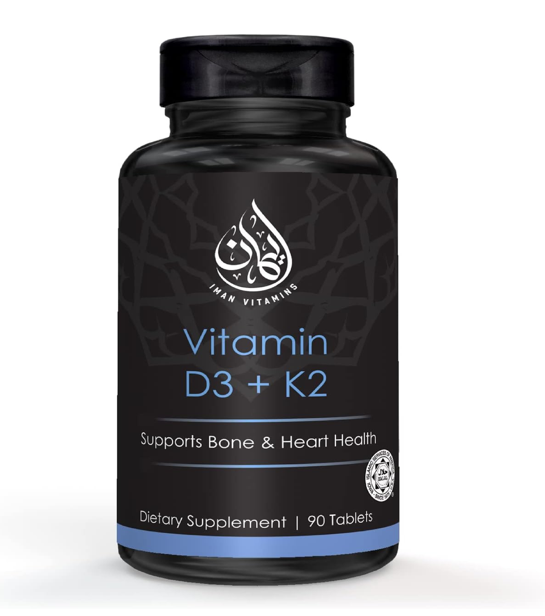 Halal Vitamin D3 with K2 Chewable Tablets - Vitamin D 2000 Iu +