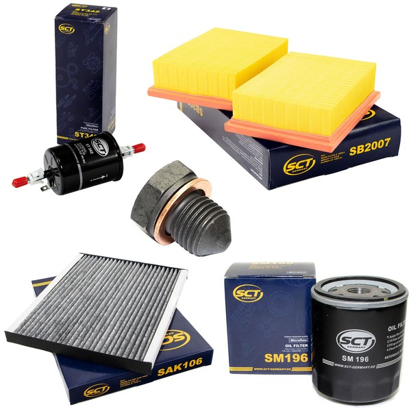 Filter Set Kraftstoff-ÖL-Luft-Innenraum + Schraube FüR Seat Arosa VW Lupo 1.0-image