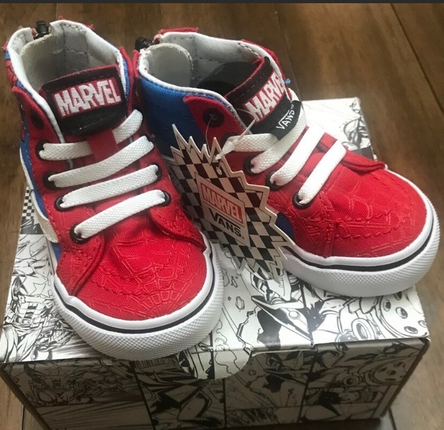 spiderman vans sk8 hi