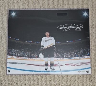 Teemu Selanne SIGNED 16x20 Poster UPPER DECK AUTH Plastic