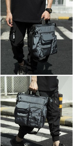 Water Resistant Multi Pockts Nylon Shoulder Bag Crossbody bag Purse Messenger - Picture 8 of 11