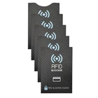 5x RFID Alu Schutzhülle NFC Blocker Abschirmung Datenschutz EC Kartenhülle Etui