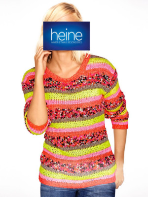 Pullover Damen-Pulli B.C. Best Connections by heine Strickmix, Pink-bunt. NEU!!!