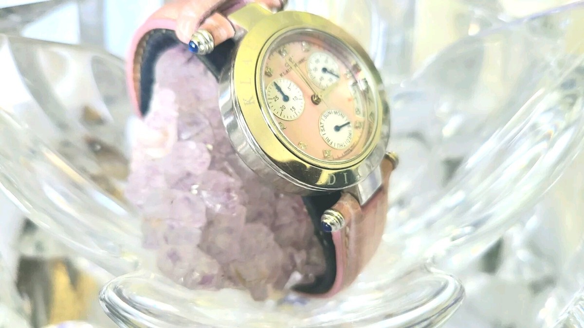 Klaus Kobec Diamond 8 diamonds dial Swiss madeChronograph Ladies Watch, classic KLAUS KOBEC CHARISMA Registered Model KKL1928D, 14 Genuine  main image 2