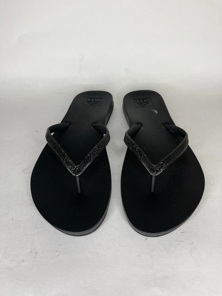 Chanclas Reef para mujer talla 8-9 sandalias negras de goma sin PVC Foto 4 de 4