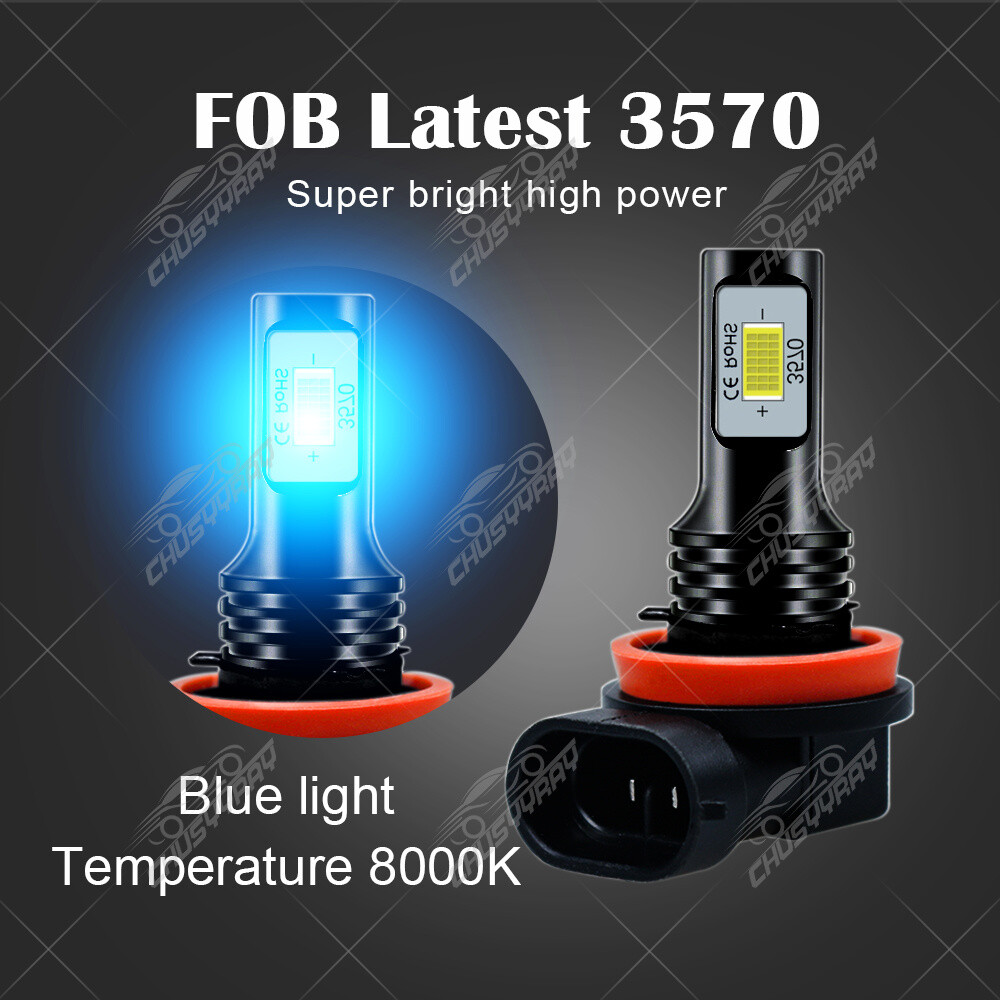 9005 & H11 LED Bulb Combo – 6000K White – Fits 2011-2015 Ford Explorer – High Beam + Fog Light – SHENKENUO