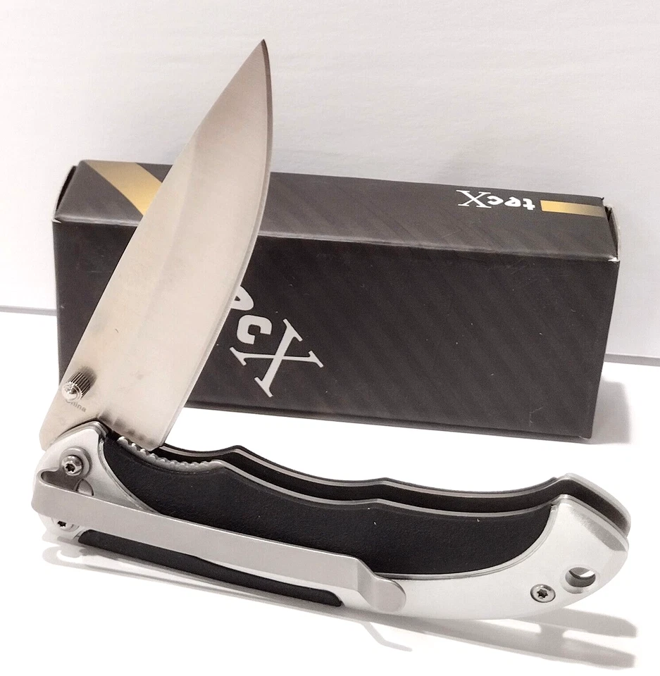 Case Cutlery TecX Ballistix Linerlock Black/Sliver Folding Pocket Knife CA75678 - Image 2 of 4