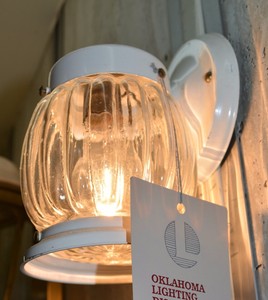 WHITE Vintage NEW Mid Century WALL Outdoor LIGHT Fixture ...