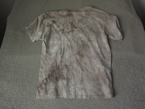 Mountain Shirt Adult Medium Gray Dinosaur T Rex Skull Casual Tie Dye Mens - Picture 9 of 10