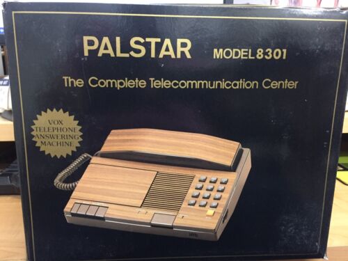 Vtg PALSTAR 8301 Cassette Tape Answering Machine VOX Record A Call TELECOM - Bild 1 von 8