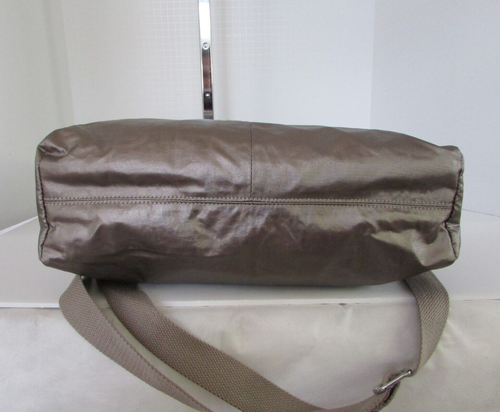 Kipling Aileen Tote Metallic Pewter Crossbody Shoulder Bag Travel Commuter NWT - Picture 13 of 16