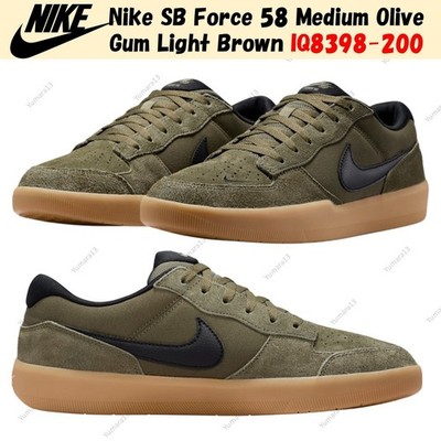 Nike SB Force 58 Medium Olive Gum Light Brown IQ8398-200 Herren Gr.