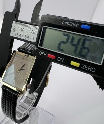 Vintage Rare Unique Casio Tank Gold Tone Classy Upscale Elegant