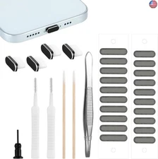 12 Pcs USB C Cleaning Kit Phone Charger Type C Cleaning Kit Speaker Dust Cover