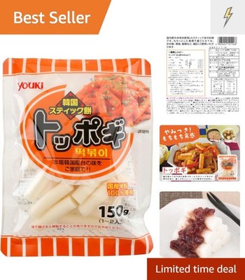 150g Yuki Toppogi - Versatile Korean Rice Cake for Frying & Stewing
