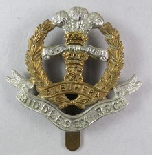 Military Cap Badge The Middlesex Regiment British Army Highgate School OTC