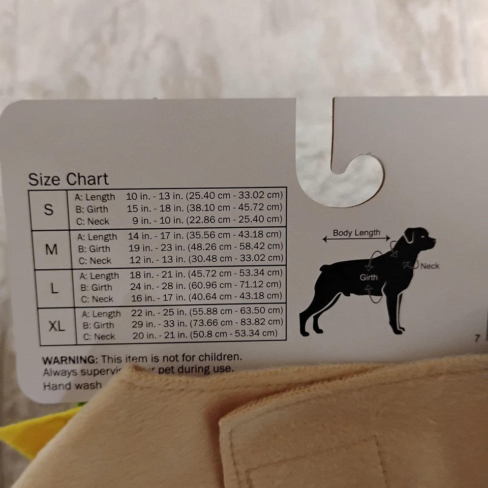 Disfraz de Peluche Hamburguesa con Queso Perro Grande Mascota Halloween - Talla S - NUEVO NUEVO CON ETIQUETAS Foto 4 de 4