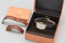 【Casi COMO NUEVO con Caja】SEIKO Noie 1F21-5B70 Oro Ovalado 21mm Cuarzo...