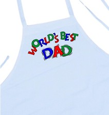 Kitchen Aprons for Men World's Best Dad Fathers Day Apron Ideas by CoolAprons