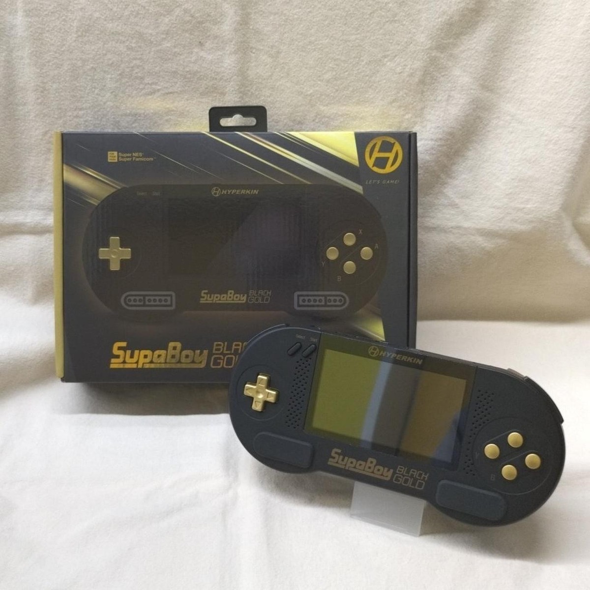 Hyperkin SupaBoy Portable Game Console Black Gold Edition New | eBay