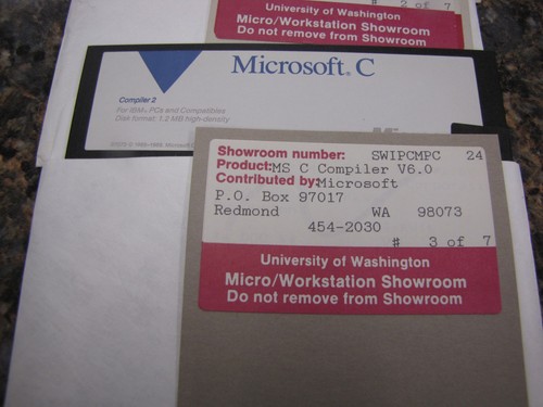 Lot of (7) Microsoft Compiler Vers. 6.0 5.25" Disks - Showroom Software - JD455 - Picture 4 of 6