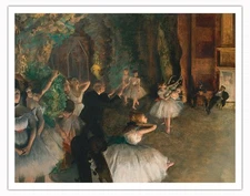 The Rehearsal of the Ballet Onstage by Edgar Degas 1874