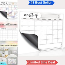 Magnetic Dry Erase Calendar for Refrigerator 12x16 Inch Monthly Weekly Planner