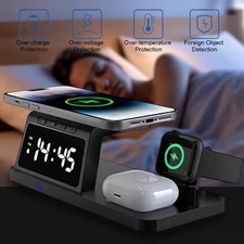 4In1 Wireless Charger Fast Charging Station Dock For Apple Watch Air Pods iPhone