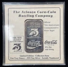 999 Fine Silver 1 oz Silver Bar- Coca-Cola 75th Anniversary