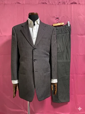 Ensemble costume en laine Armani Collezioni noir fabriqué en Italie taille... - Photo 1/4
