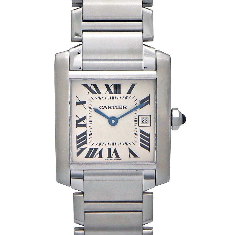 Cartier Tank W51011Q3 Stainless Steel 25mm Box and Papers #KNW3707