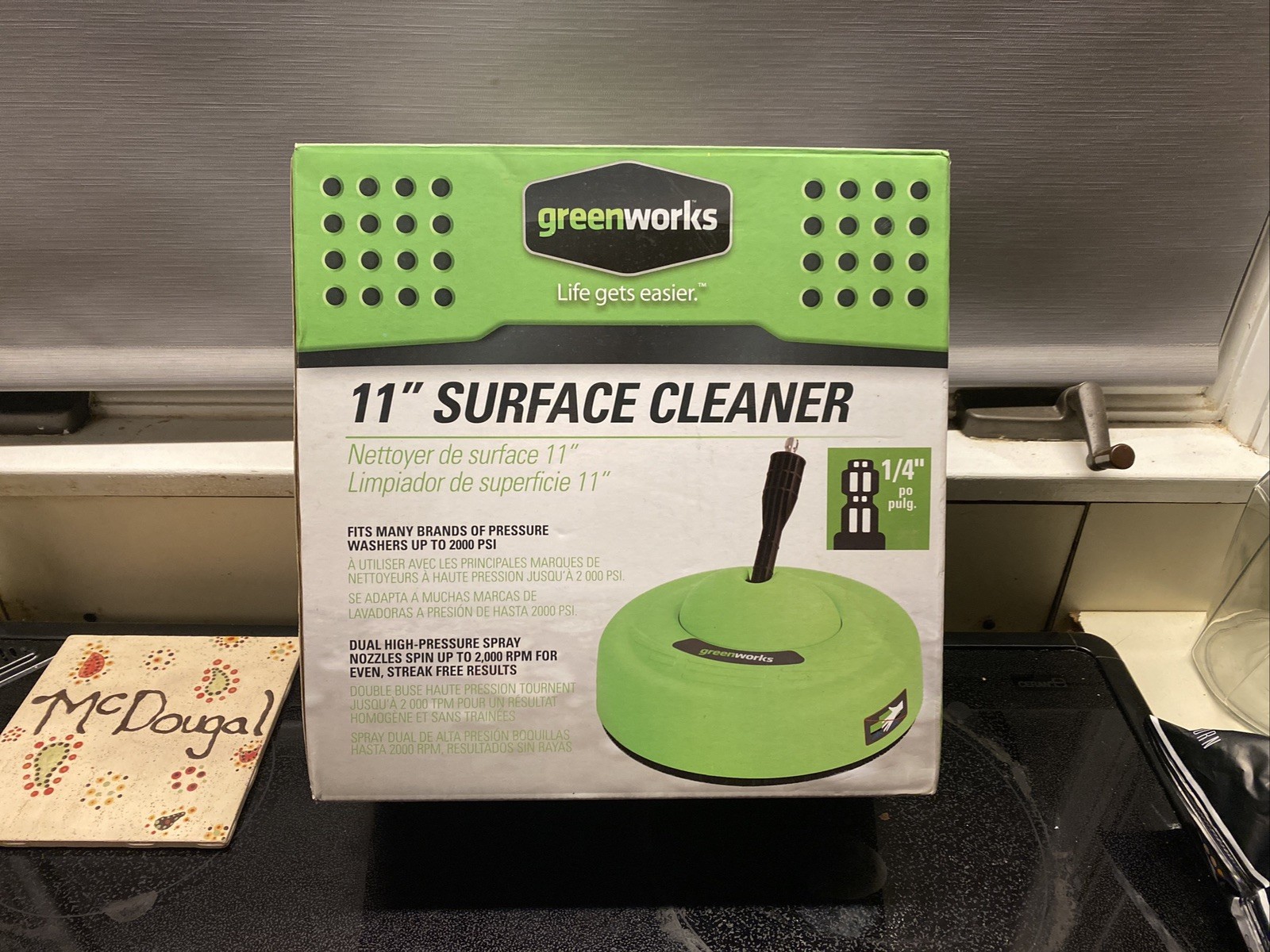 Power Washer Greenworks 11" Surface Cleaner Universal Pressu