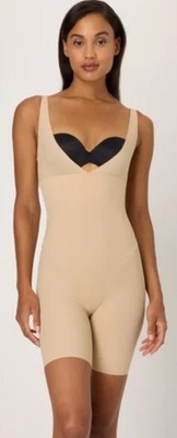NWT Maidenform Beige Cool Comfort Open Bust Body Shaper 2X