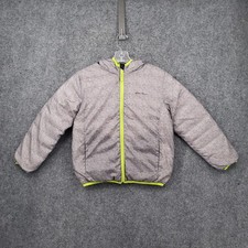 Eddie Bauer Jacket Kids Unisex M Medium Gray Full Zip Insulated Winter Hooded