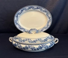Antique Booths Silicon China Tureen Welbeck Pattern with Lid And Platter