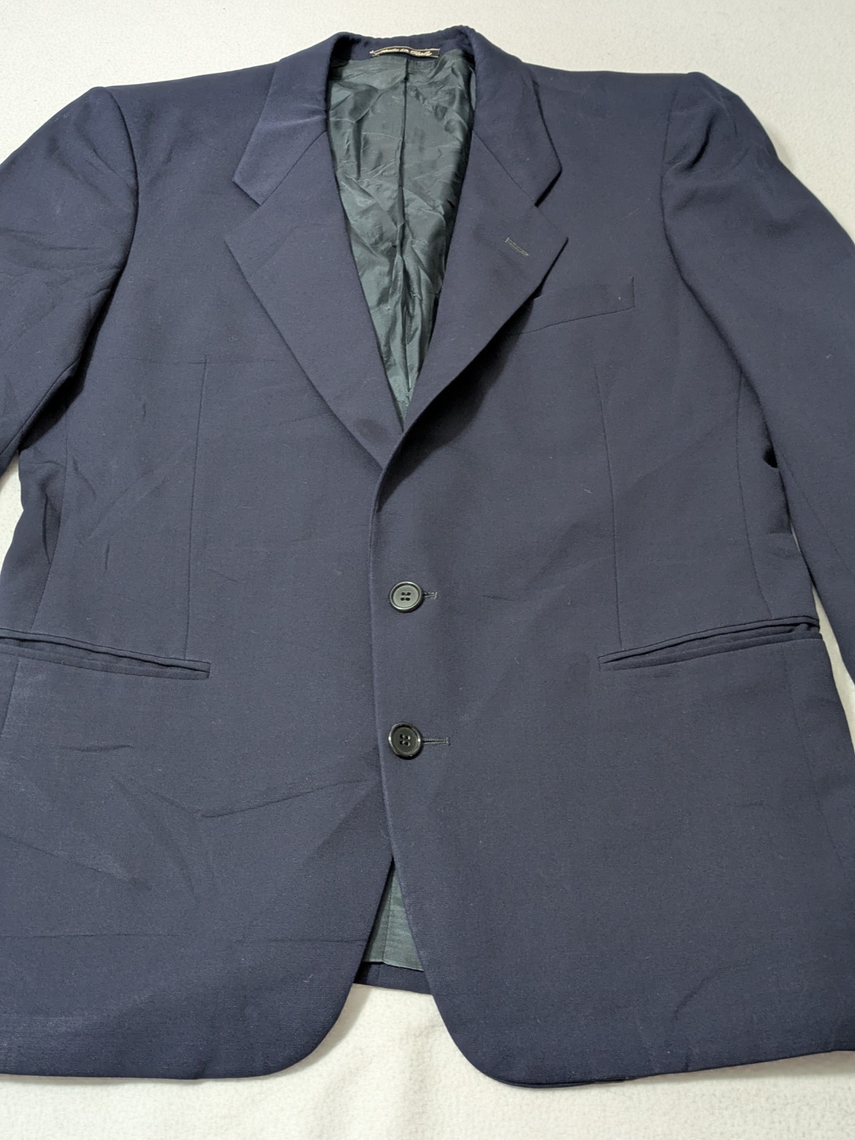 Giorgio Armani, Blazer Vintage Mani Giorgio Armani Uomo 40R Blu Navy Made Italy 2 Bottoni