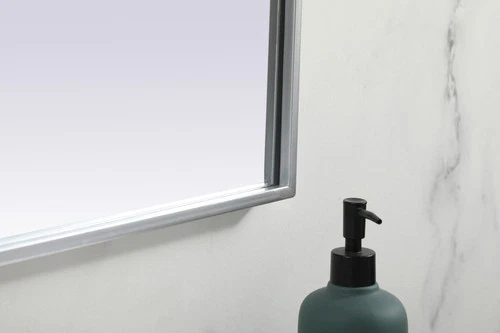 Elegant Lighting MR1B3630 Blaire 36" W x 30" H Modern Arched - Silver - Picture 4 of 12