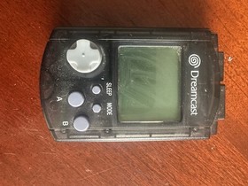 Sega Dreamcast VMU Translucent Black Visual Memory Unit OEM Tested