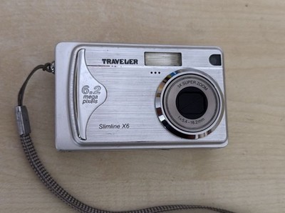 Traveler Slimline X6 6,2 MP Digitalkamera Silber Geprüft, Händler, Garantie,