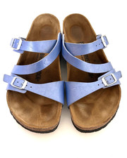 Birkenstock Salina sandali con cinturino slide donna taglia 7 EU38 Riviera blu scarpe