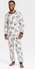Men's Disney 100 Character Mash Up 2pc Matching Family Pajama Set - Size M