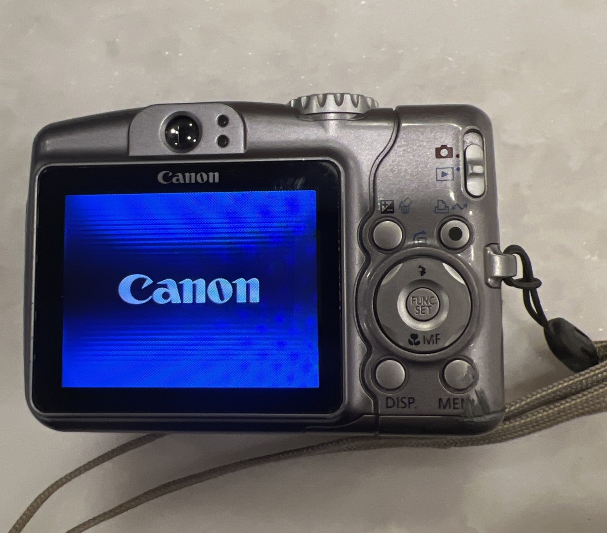 $ 【動作確認済】Canon PowerShot A710 IS PC1199 Vtg Canon PowerShot A710 IS 7.1MP Digital Camera - Metallic gray