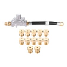 Gas Grill Conversion Kit Natural Gas Propane Regulator Valve with Orifice Nozzle