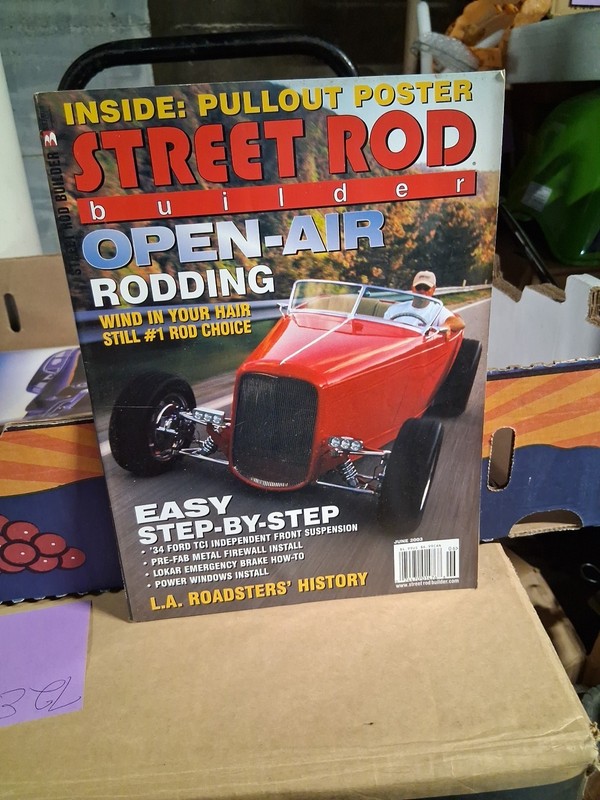 Street Rod Builder June 2003, Poster, L.A. Roadsters' History, Del Mar, 32 Ford