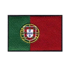 PORTUGAL FLAG IRON ON PATCH 3" Embroidered Applique Portuguese Pride Europe NEW