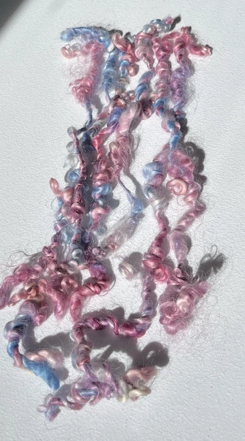 Hand Dyed Hand Spun Art Yarn Skein 38 Feet - Image 4 of 4