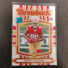 Panini Donruss Rated Rookie Throwback Mykel Williams #20 Insert 49ers 2025