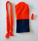 Vintage 1969 Barbie Shift Into Knit Fashion Orange Dress Scarf Outfit #1478