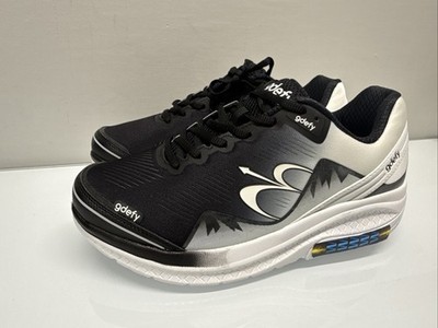 gdefy Gravity Defyer Mighty Walk Black/White * TB9024FLW * Women's  10 X-Wide