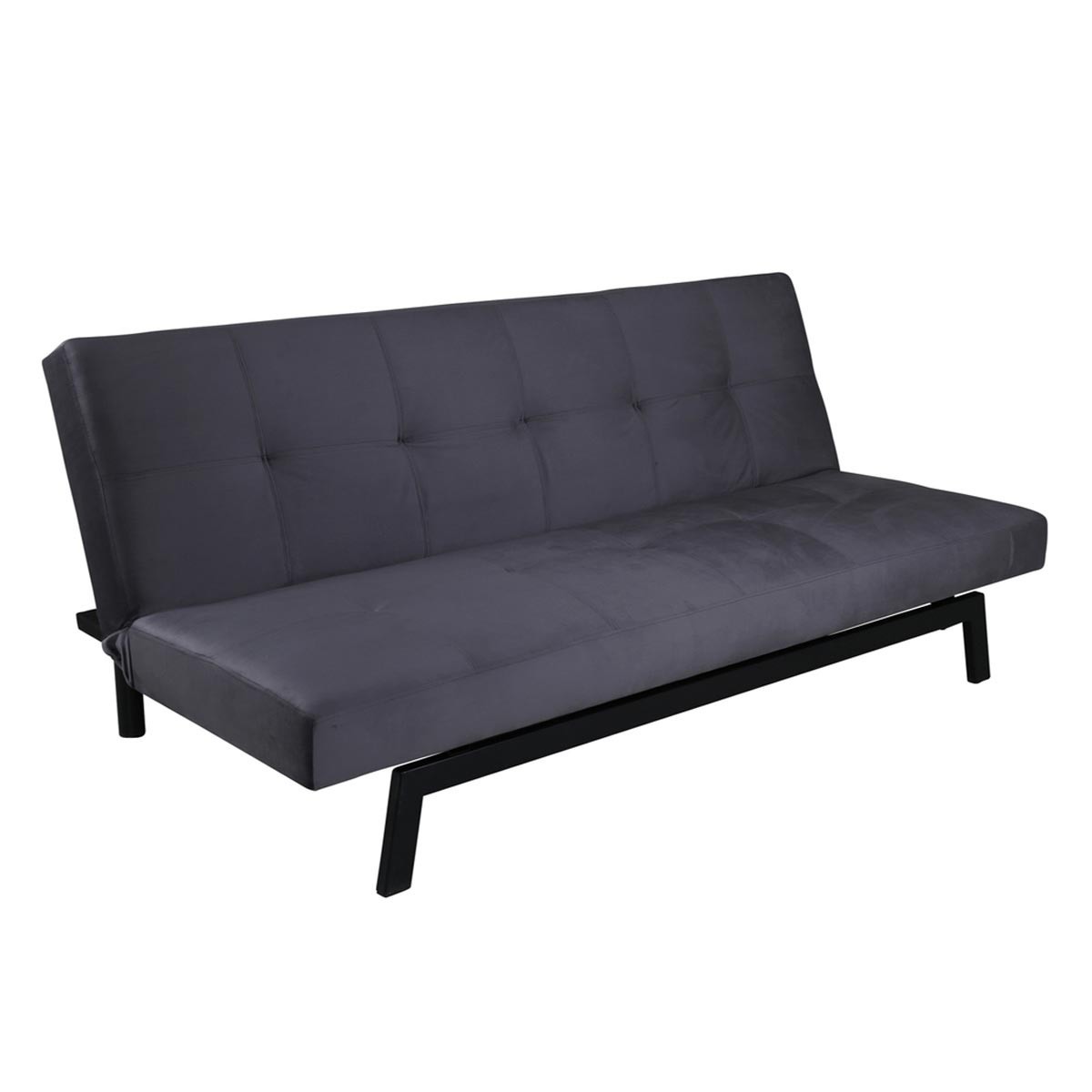 Canapé convertible en velours Bodil au design contemporain chic